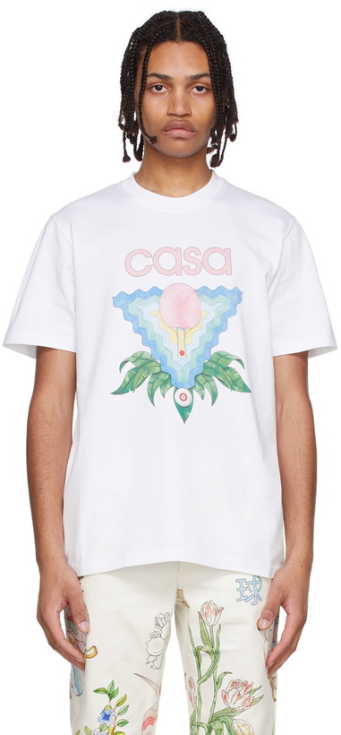 Photo: Casablanca White Organic Cotton T-Shirt