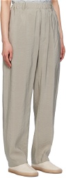 LEMAIRE Gray Relaxed Trousers
