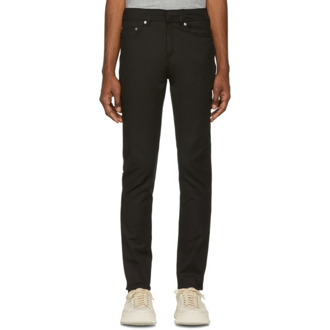 Photo: Neil Barrett Black Skinny Modernist Biker Jeans