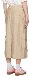 Acne Studios Beige Cargo Maxi Skirt