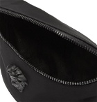 Versace - Logo-Embellished Shell Belt Bag - Black