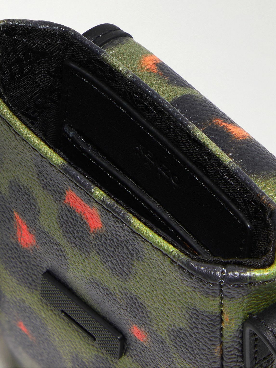 KENZO Discover FloralPrint Faux Leather Phone Pouch Kenzo
