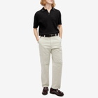 Percival Men's Cassette Knit Polo in Black