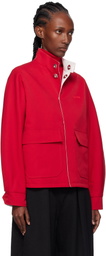 AO Yes Red & White Padded Reversible Jacket