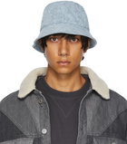 Isabel Marant Blue Denim Haleyh Bucket Hat