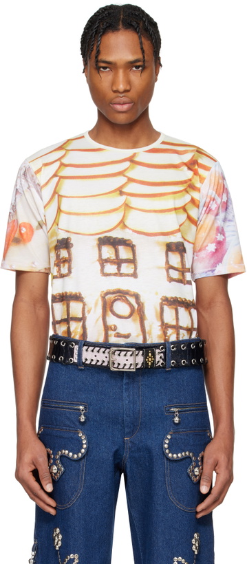 Photo: Chopova Lowena Multicolor 'Welcome Home' Short Sleeve Jersey T-shirt