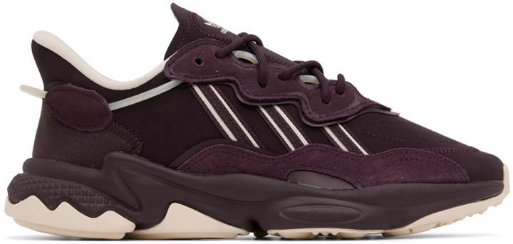 Photo: adidas Originals Purple Ozweego Sneakers