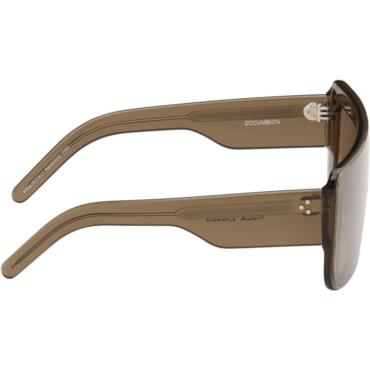 Rick Owens Brown Tower Documenta Sunglasses