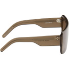 Rick Owens Brown Tower Documenta Sunglasses