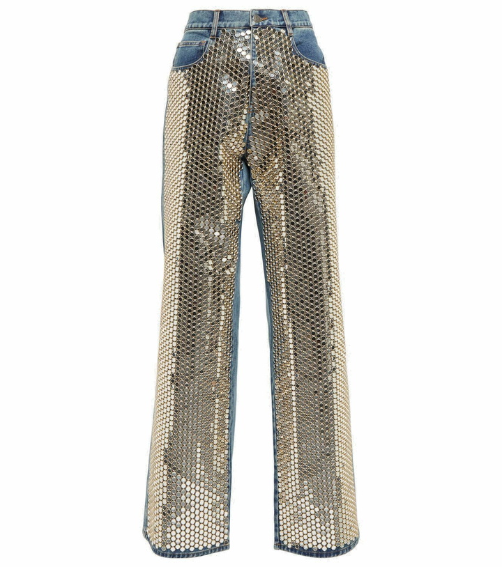 Photo: Giuseppe di Morabito High-rise embellished jeans