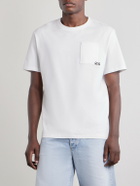 LOEWE - Anagram-Embroidered Cotton-Jersey T-Shirt - White