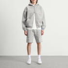 ANNIE HOOD Men's College Sweat Shorts in Grey/Grey