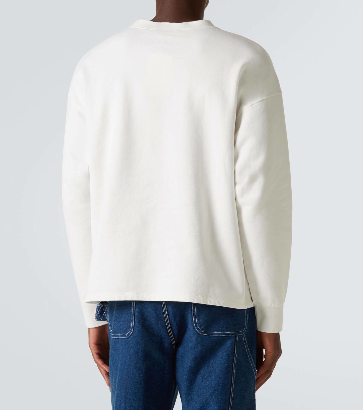 【Bode】 Finish Line patch-appliqueコットンセーターシャツ Bode Finish Line patch-appliqué cotton sweatshirt Bode