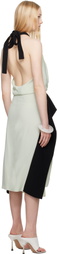 16Arlington Green & Black Piera Midi Dress