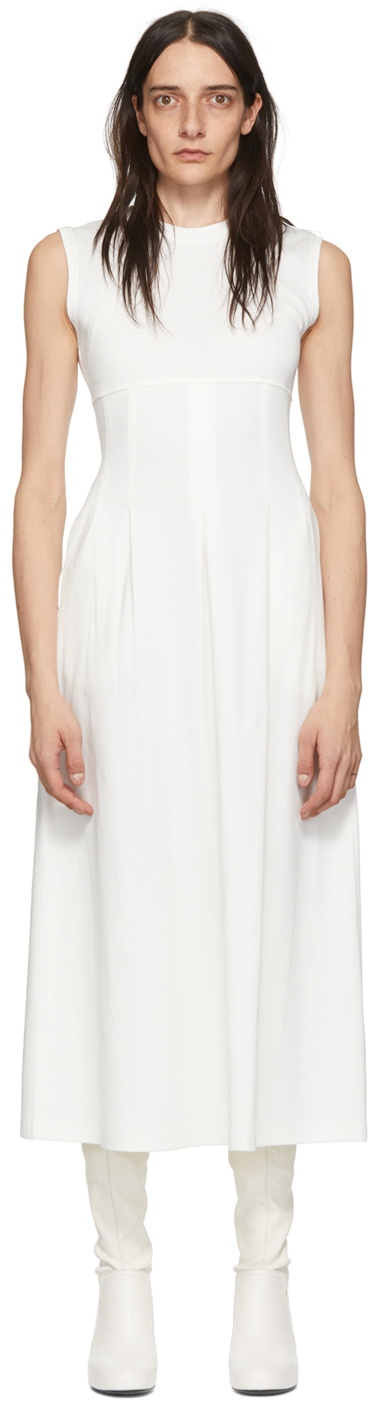 GIA STUDIOS White Cotton Maxi Dress GIA STUDIOS