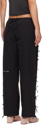 Sandy Liang Black Poppet Track Pants