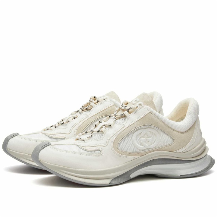 Photo: Gucci Men's Run Premium Sneakers in White