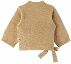 maed for mini Baby Beige Spotty Slug Sweater