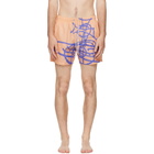 Vivienne Westwood Orange Surf Boxer Swim Shorts