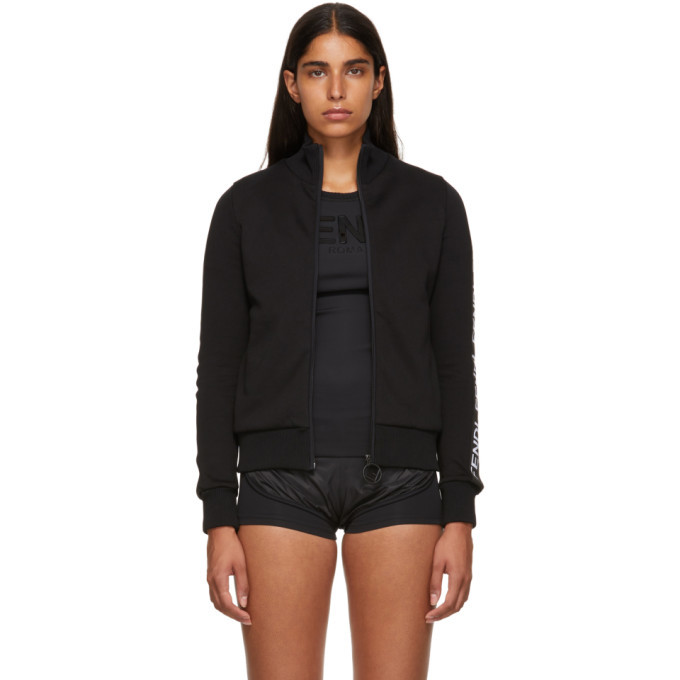 Photo: Fendi Black Logo Band Track Jacket