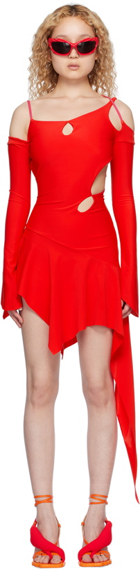 Photo: Marshall Columbia Red Slash Minidress