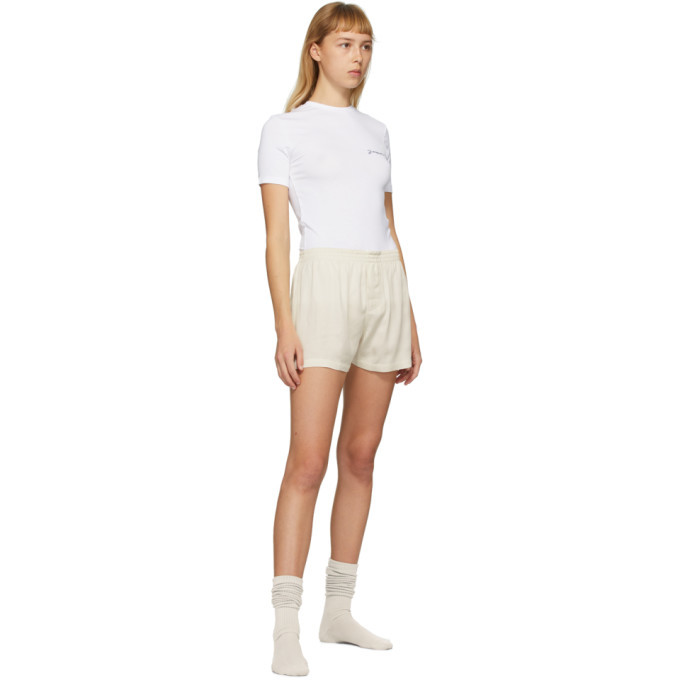 Jacquemus SSENSE Exclusive Off White Le Calecon Shorts Jacquemus