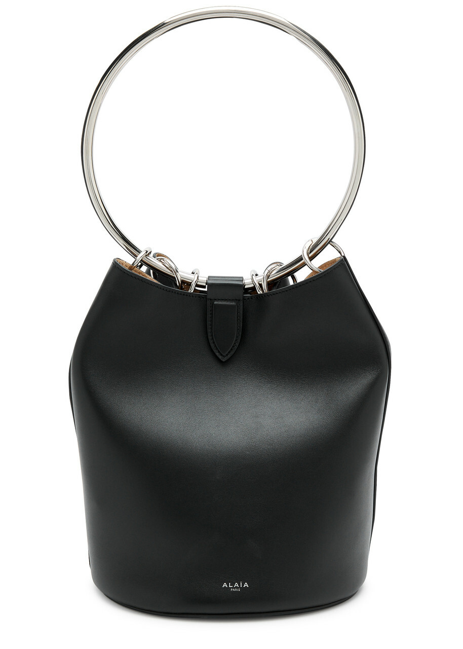 Alaïa Ring Large Leather Bucket bag - Black - One Size ALAÏA