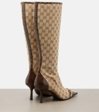 Gucci Savoy GG canvas knee-high boots