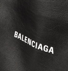 Balenciaga - Everyday Logo-Print Full-Grain Leather Tote Bag - Black