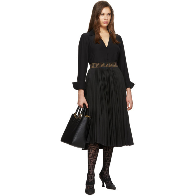 ワンピース FENDI Women Mid Skirts FDD185AJYEF0GME Black Shop Women's Designer Black Skirts | FENDI US