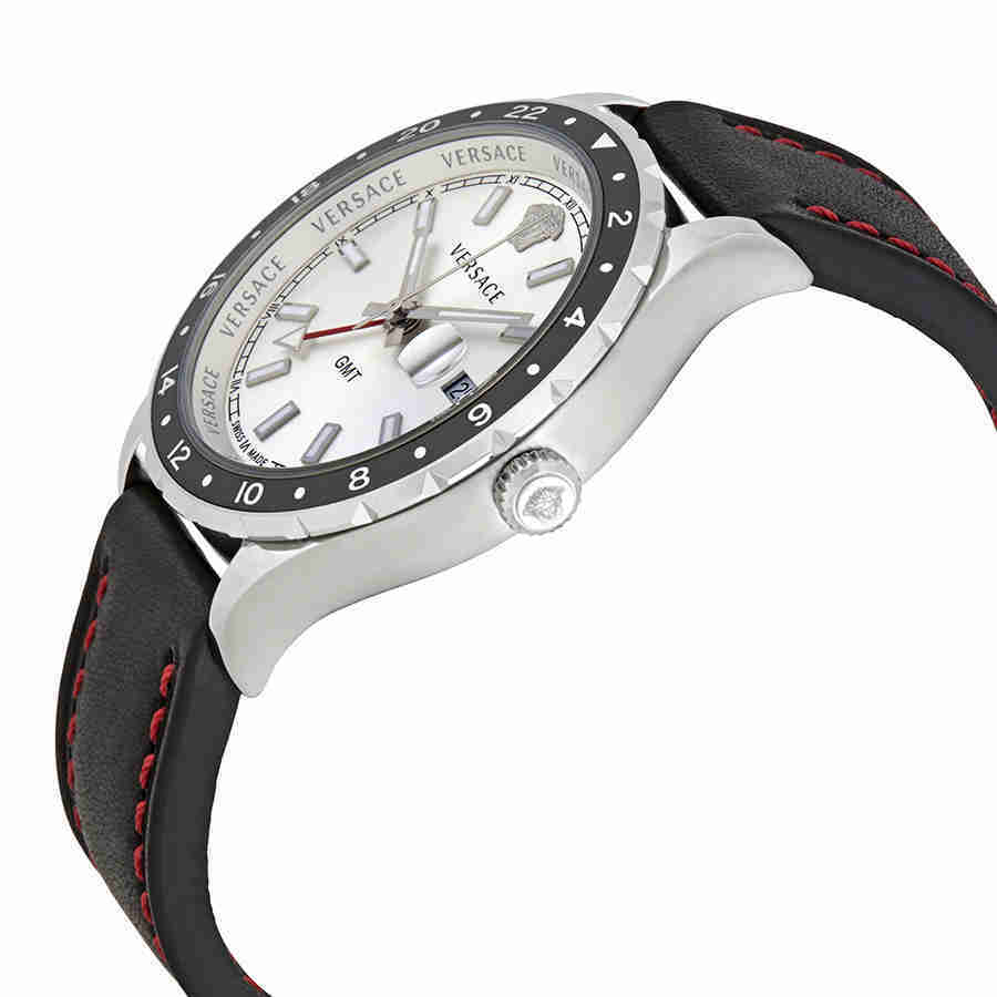 NWT Versace Hellenyium GMT Silver Dial Men\'s Watch Versace Hellenyium GMT Silver Dial Mens Watch V11070017 Versace main image 2