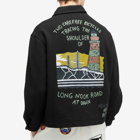 BODE Men's Embroidered Lighthouse Jacket in Black/Multi