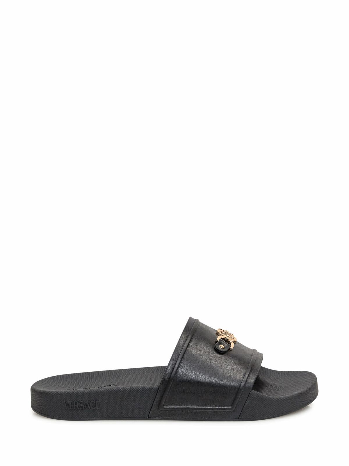 VERSACE - Baroque Print Rubber Slide Sandals Versace