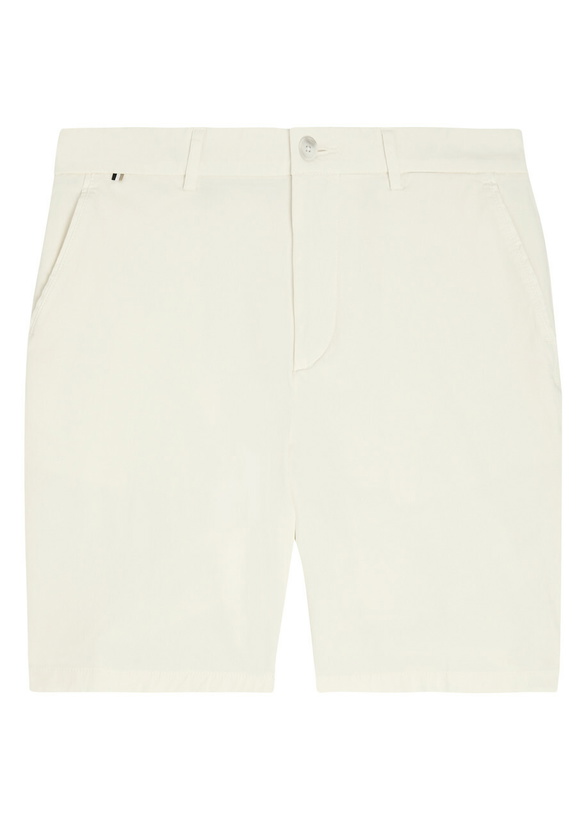 Photo: Boss Kane Stretch-cotton Shorts Ecru