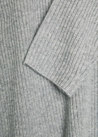 Eileen Fisher Ribbed Roll-neck Wool and Cashmere-blend Jumper Grey