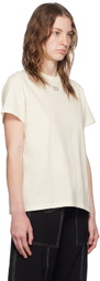 GANNI Off-White Rhinestone T-Shirt