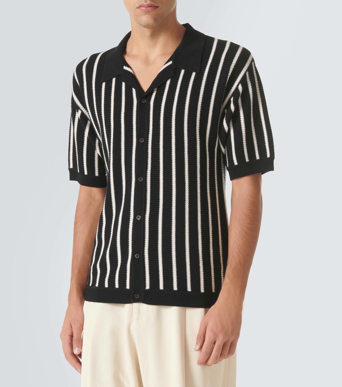 King & Tuckfield Striped wool shirt
