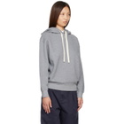 Jil Sander Gray Cotton Terry Hoodie
