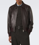 Ami Paris Leather blouson jacket