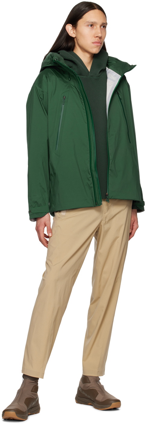 Descente ALLTERRAIN Green Double Raschel Hoodie