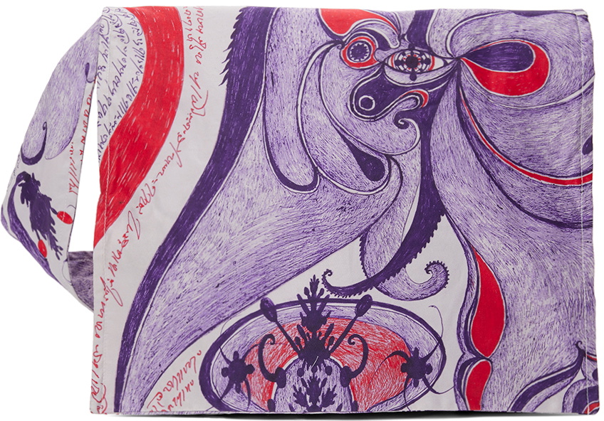 LEMAIRE Purple Pocket Messenger Bag Lemaire