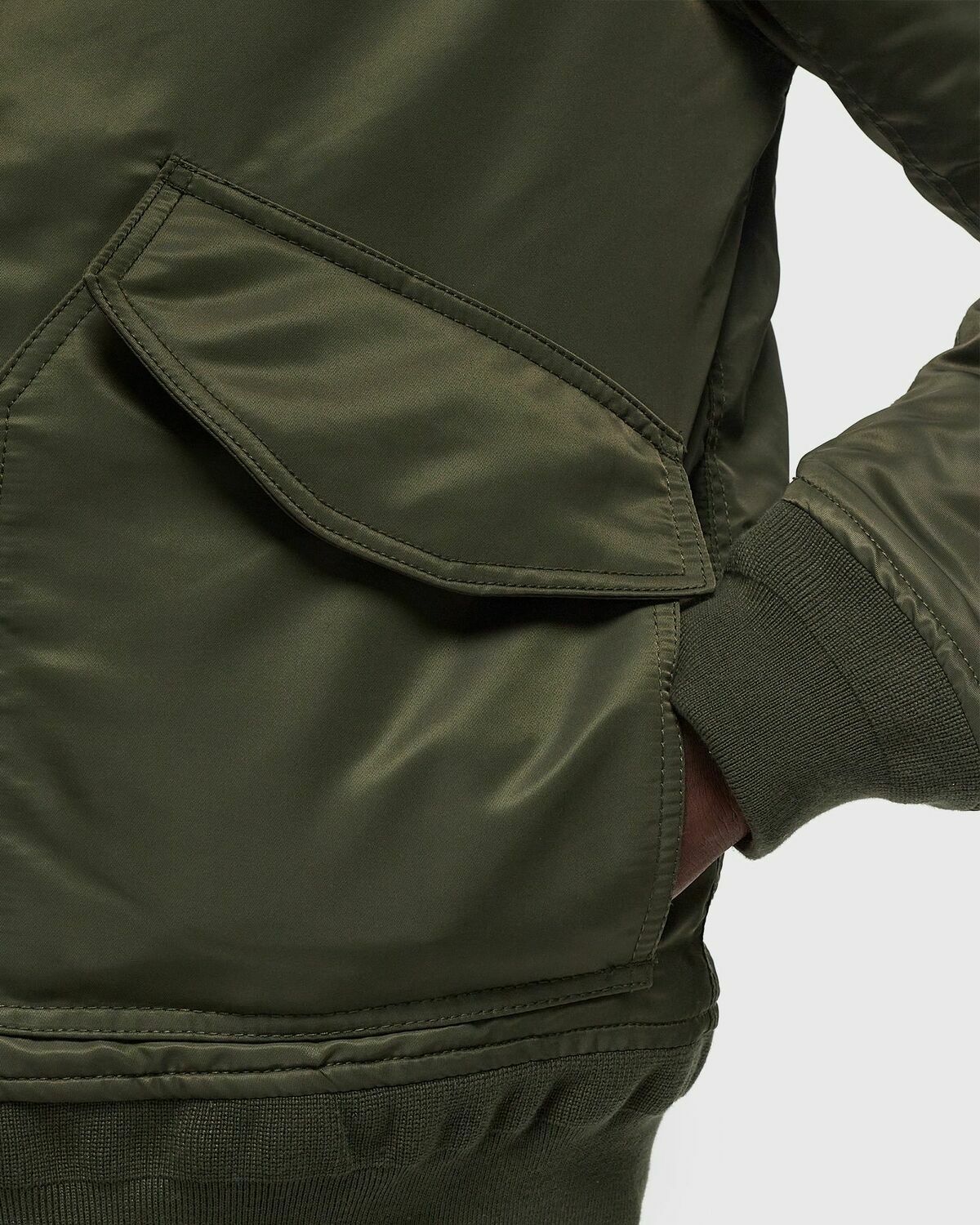 Schott Nyc X Bstn 210100 Rs Jacket Green Bomber Jackets