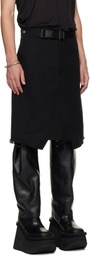 Rick Owens Black Tower Skirt