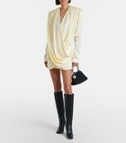 Stella McCartney Draped satin minidress