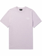 A.P.C. - Logo-Embroidered Cotton-Jersey T-Shirt - Purple