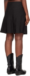 OUR LEGACY Black Girdle Miniskirt