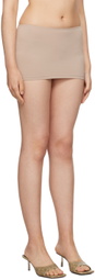 BINYA Taupe Retorno Miniskirt