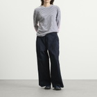 Beams Boy Women's Wide Leg Chino Pant in D.Navy