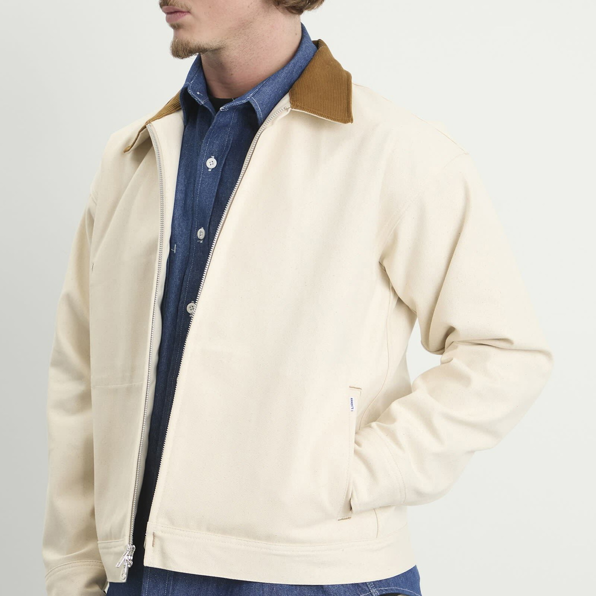 Randy's Garments Men's Randy’s Garments INC. Station Jacket in Natural Duck Canvas