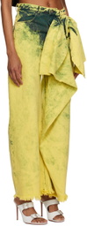 Marques Almeida Yellow Bow Jeans